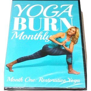 YOGA BURN MONTHLY MONTH ONE RESTORATIVE YOGA DVD SET ZOE BRAY COTTON NEW